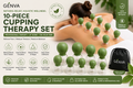 GENVA 10-Piece Silicone Vacuum Cupping Therapy Set | Adjustable Suction Massage Cups for Deep Tissue Recovery, Pain Relief & Muscle Relaxation