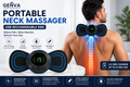 GENVA Portable Neck Massager – USB Rechargeable EMS Muscle Stimulator with 8 Modes & 19 Intensity Levels